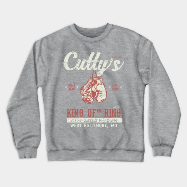 Cutty's Gym Crewneck Sweatshirt by RippedThemer